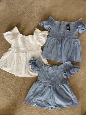 Bluenotes set of 3 Smocked Tops